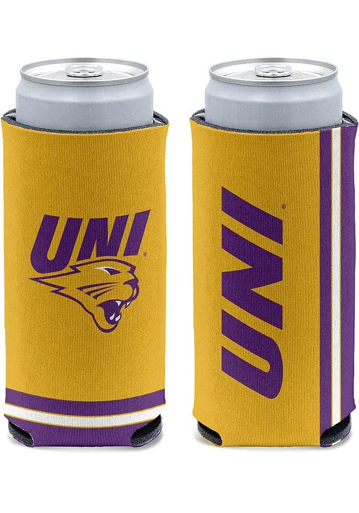 Northern Iowa Panthers Striped Primary Logo Slim Coolie
