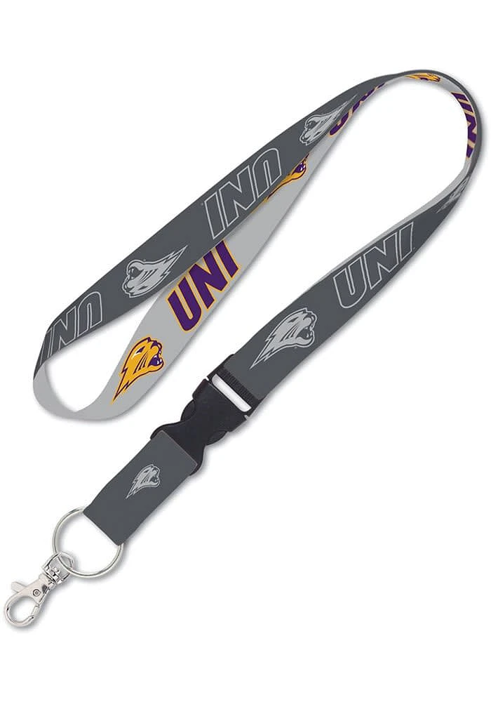 Northern Iowa Panthers Charcoal Lanyard