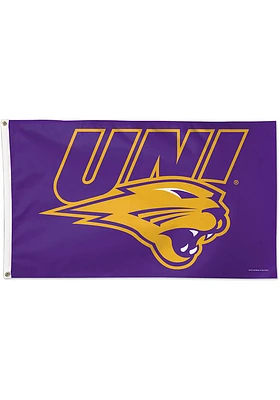 Northern Iowa Panthers 3x5 Team Logo Purple Silk Screen Grommet Flag