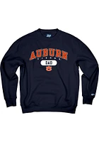 Auburn Tigers Mens Navy Blue Dad Pill Long Sleeve Crew Sweatshirt