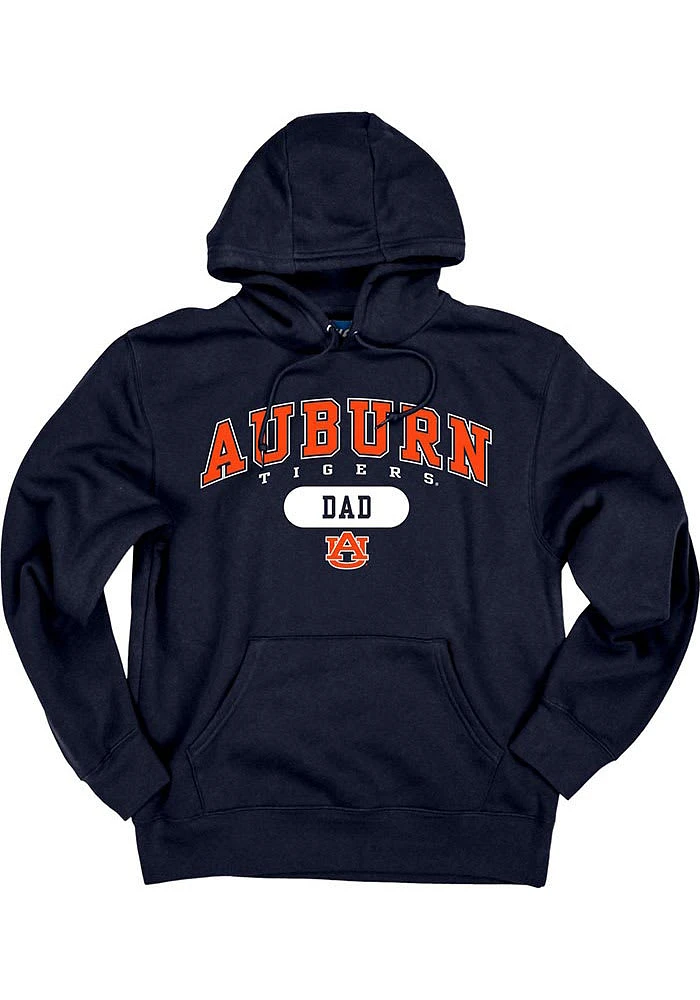 Auburn Tigers Mens Navy Blue Dad Pill Long Sleeve Hoodie