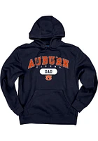 Auburn Tigers Mens Navy Blue Dad Pill Long Sleeve Hoodie