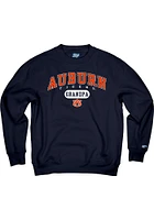 Auburn Tigers Mens Navy Blue Grandpa Pill Long Sleeve Crew Sweatshirt