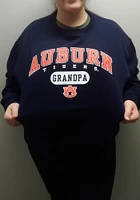 Auburn Tigers Mens Navy Blue Grandpa Pill Long Sleeve Crew Sweatshirt