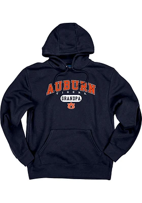 Auburn Tigers Mens Navy Blue Grandpa Pill Long Sleeve Hoodie