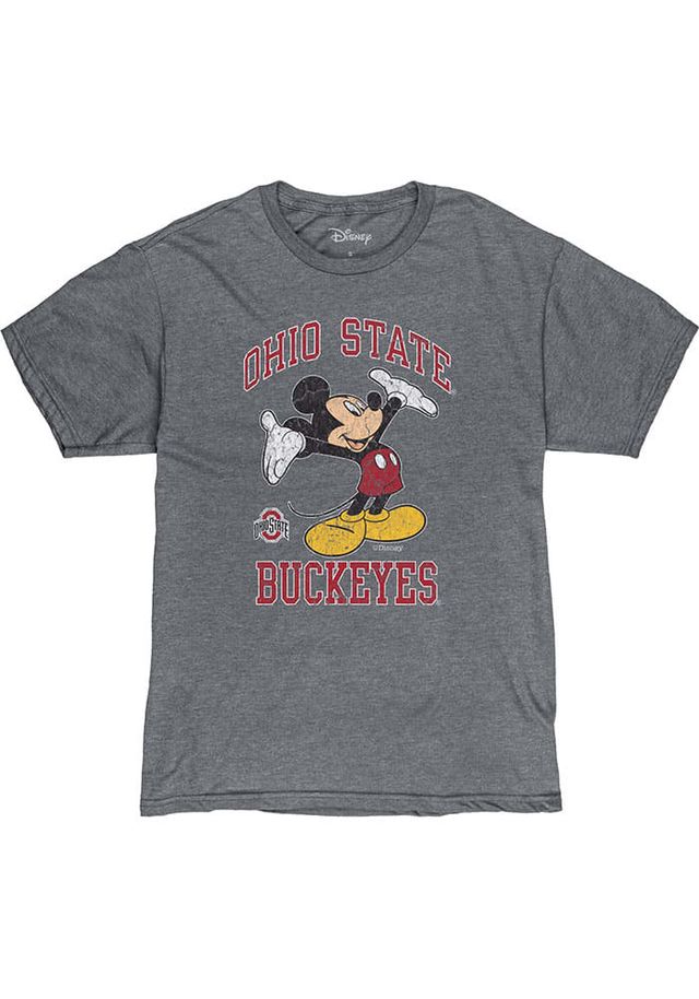 Ohio State Buckeyes Grey Dis Right Here Mickey Short Sleeve Fashion T Shirt