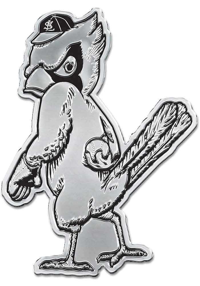 St Louis Cardinals Cooperstown Car Emblem - Silver