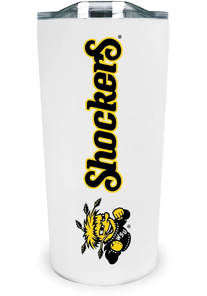 Wichita State Shockers Team Logo 18oz Soft Touch Stainless Steel Tumbler