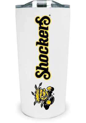 Wichita State Shockers Team Logo 18oz Soft Touch Stainless Steel Tumbler