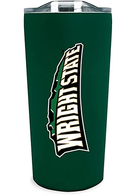 Wright State Raiders Team Logo 18oz Soft Touch Stainless Steel Tumbler - Green