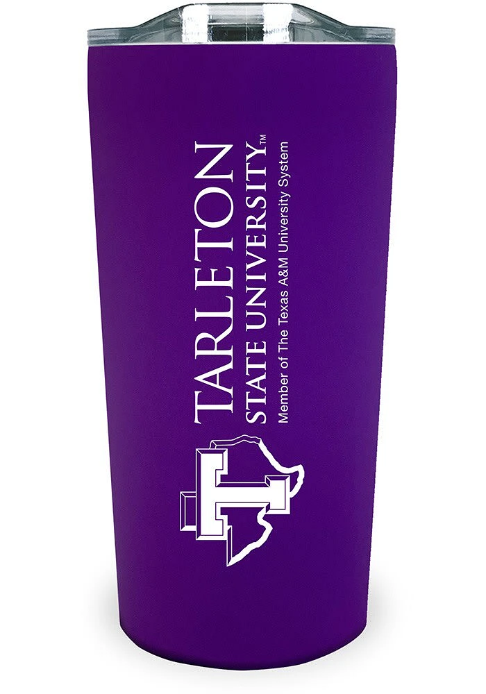 Tarleton State Texans Team Logo 18oz Soft Touch Stainless Steel Tumbler