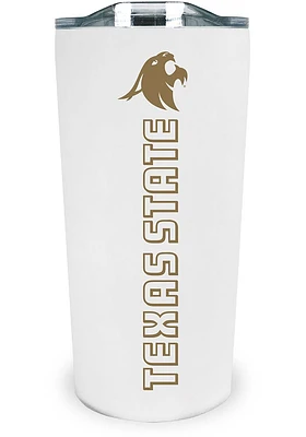 Texas State Bobcats Team Logo 18oz Soft Touch Stainless Steel Tumbler
