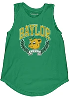 Baylor Bears Womens Kelly Green Muscle Tank Top