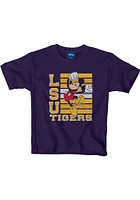 LSU Tigers Youth Purple Mickey Big Hooray Short Sleeve T-Shirt
