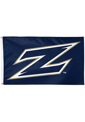 Akron Zips Logo 3x5 ft Blue Silk Screen Grommet Flag