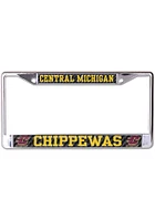 Central Michigan Chippewas Carbon License Plate Frame - Black