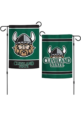 Cleveland State Vikings 12x18 inch 2 Sided Garden Flag - Green