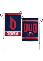 Duquesne Dukes 12x18 inch 2 Sided Garden Flag - Blue