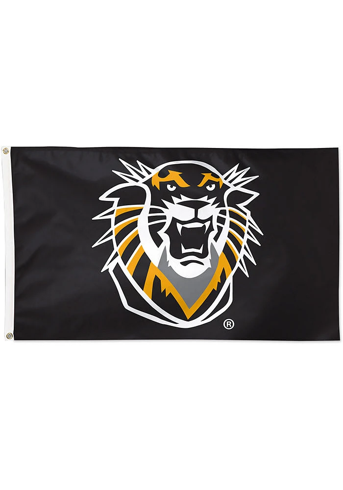 Fort Hays State Tigers 3x5 ft Silk Screen Grommet Flag - Black