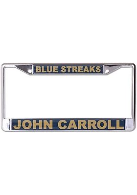 John Carroll Blue Streaks Inlaid License Plate Frame - Blue