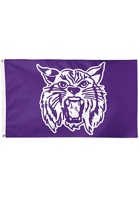 K-State Wildcats 3x5 ft Silk Screen Grommet Flag - Purple