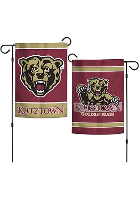 Kutztown University 12x18 inch 2 Sided Garden Flag - Maroon