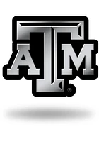 Texas A&M Aggies Plastic Molded Car Emblem - Silver