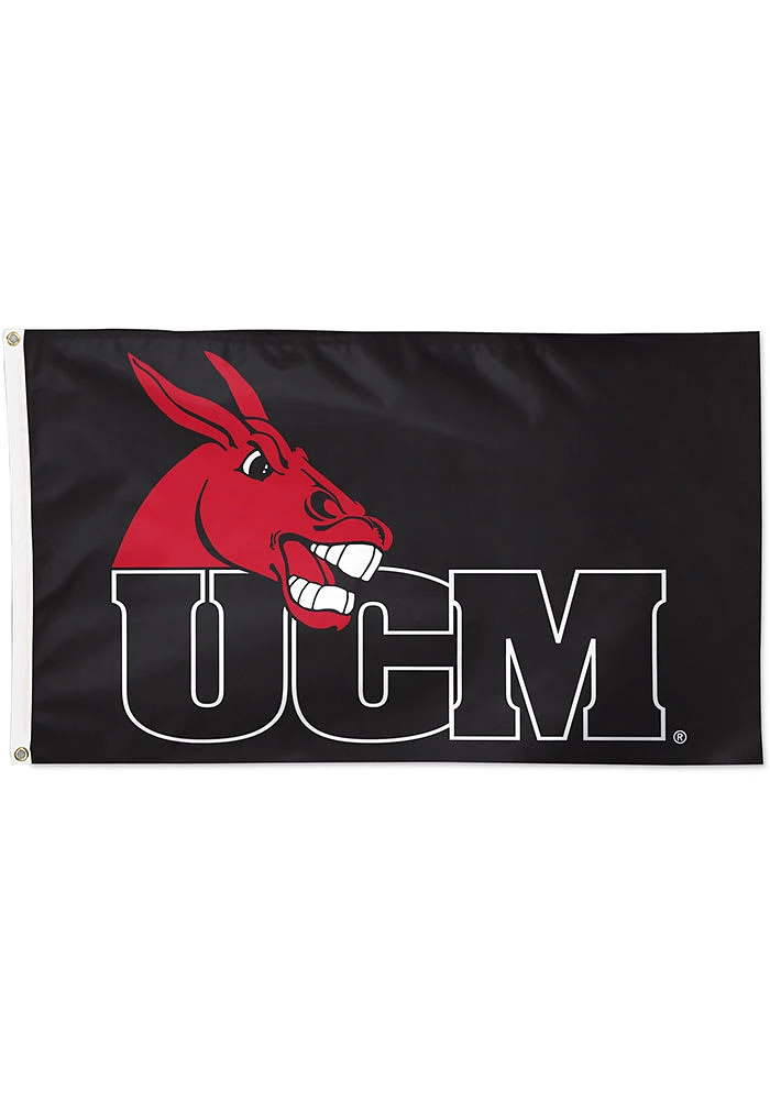 Central Missouri Mules 3x5 ft Silk Screen Grommet Flag - Blue