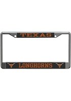 Texas Longhorns Carbon Fiber Design License Plate Frame - Black
