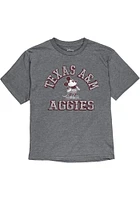 Texas A&M Aggies Youth Grey Mickey Man Cave Short Sleeve Fashion T-Shirt