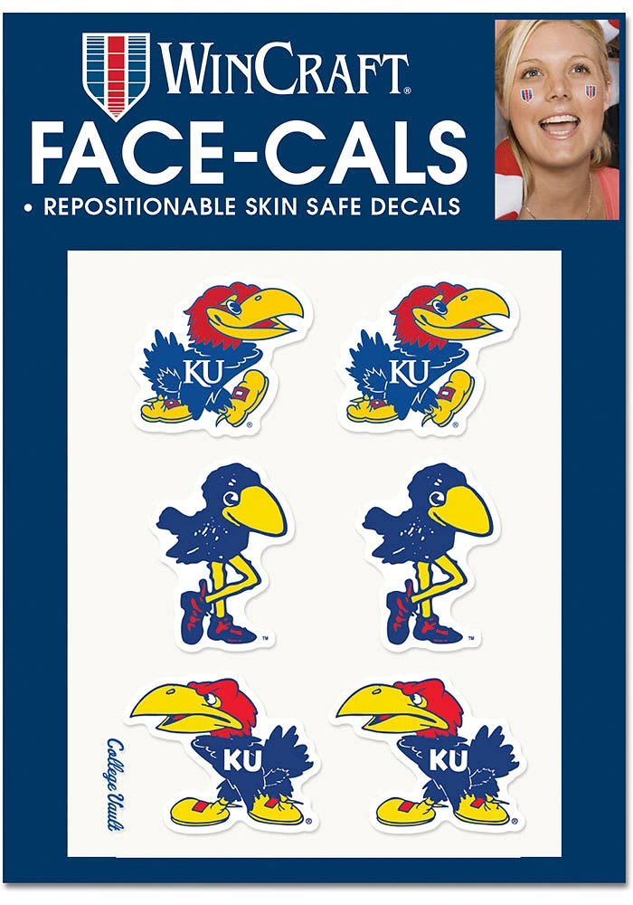 Kansas Jayhawks Evolution 6 Pack Tattoo