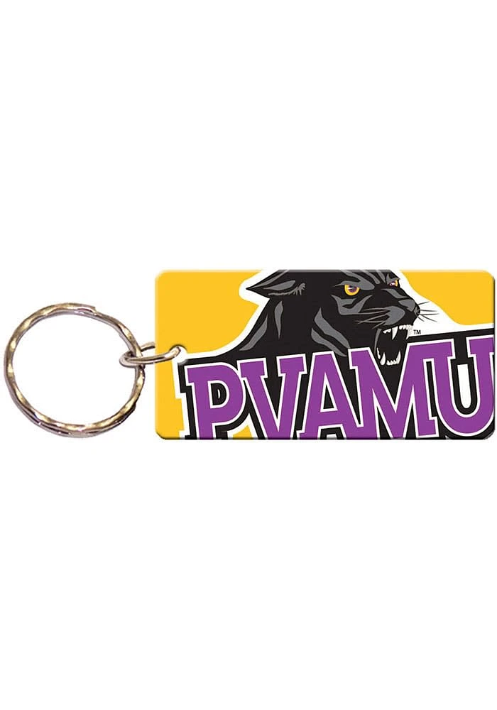 Prairie View A&M Panthers Team Logo Keychain - Purple
