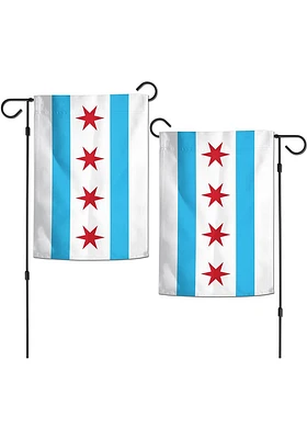 Chicago 12x18 Garden Flag - Blue