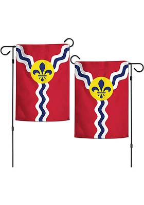 St Louis 12x18 Garden Flag - Red