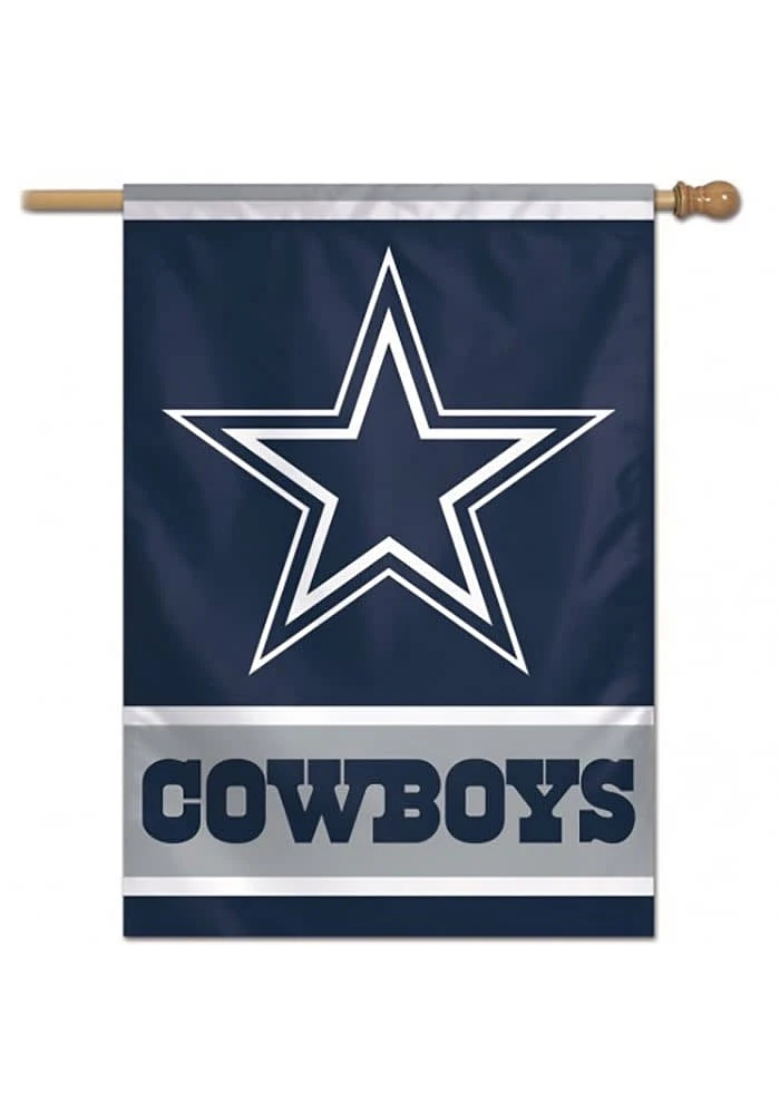 Dallas Cowboys 28x40 Helmet Silk Screen Banner - Blue