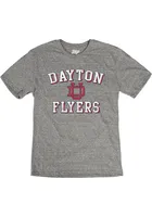 Dayton Flyers Grey Number One Match Short Sleeve Fashion T Shirt