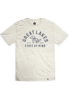 Rally Michigan Oatmeal Great Lakes State of Mind Short Sleeve Fashion T Shirt