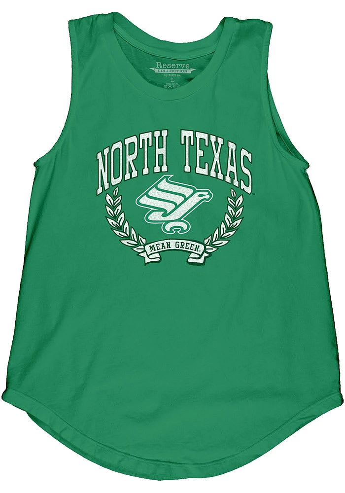 North Texas Mean Green Womens Kelly Muscle Tank Top