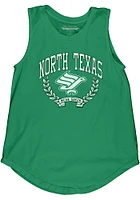 North Texas Mean Green Womens Kelly Muscle Tank Top