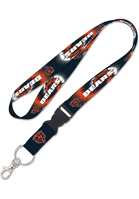 Chicago Bears Tie Dye Lanyard - Navy Blue