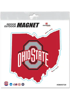 Ohio State Buckeyes State Shape Magnet
