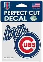 Iowa Cubs 4x4 Design Auto Decal - Blue