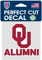 Oklahoma Sooners 4x4 Alumni Auto Decal - Red
