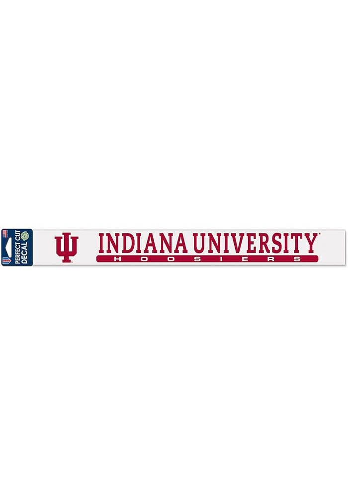 Indiana Hoosiers 2x17 Perfect Cut Auto Strip - Red