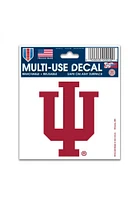 Indiana Hoosiers 3x4 Multi-Use Auto Decal - Red