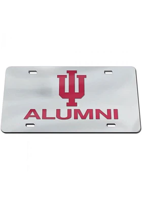 Indiana Hoosiers Red Alumni Acrylic Car Accessory License Plate