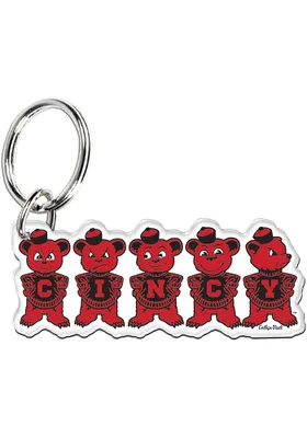 Cincinnati Bearcats 5 Bear Keychain