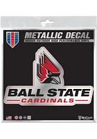 Ball State Cardinals 6X6 Auto Decal - Red