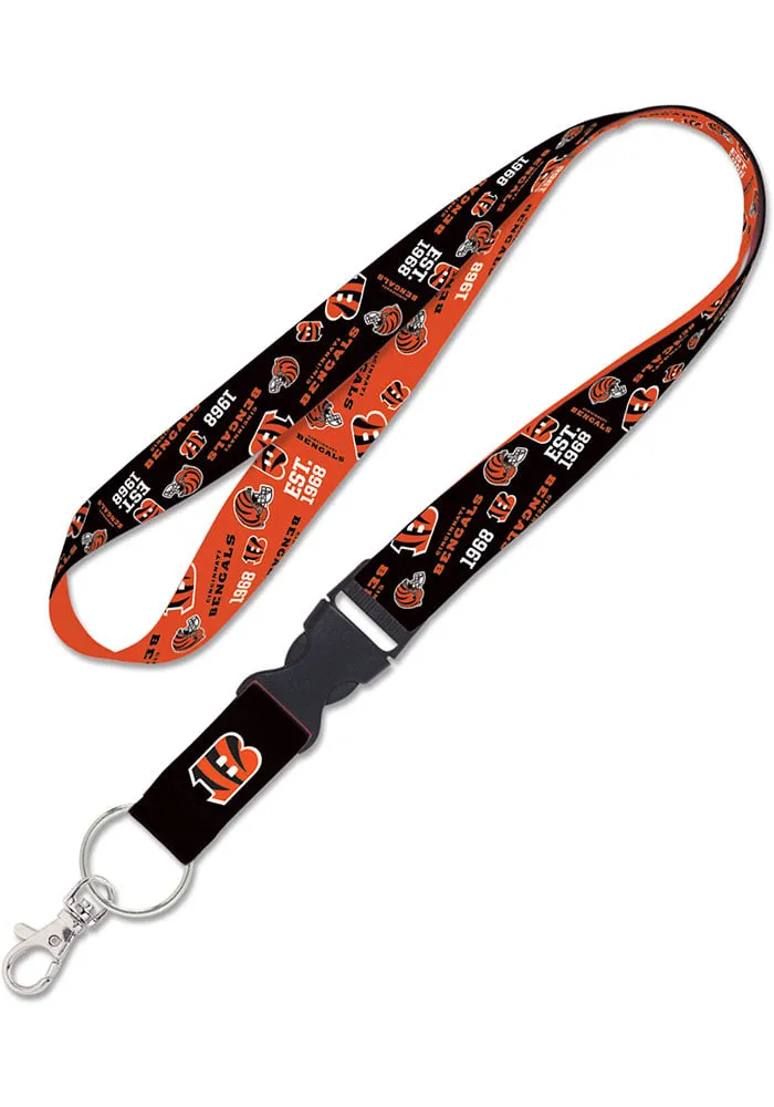 Cincinnati Bengals Scatterprint Lanyard