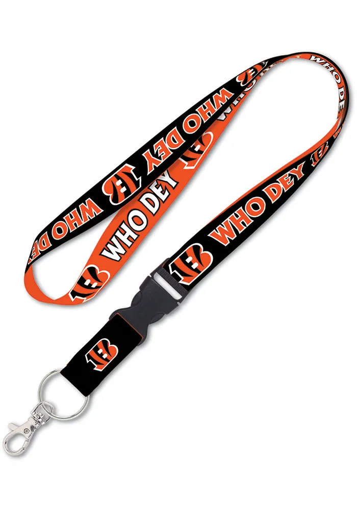 Cincinnati Bengals Wordmark Slogan Lanyard